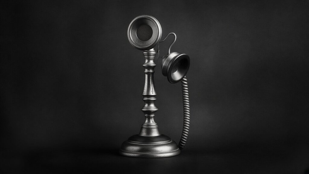Antique candlestick telephone